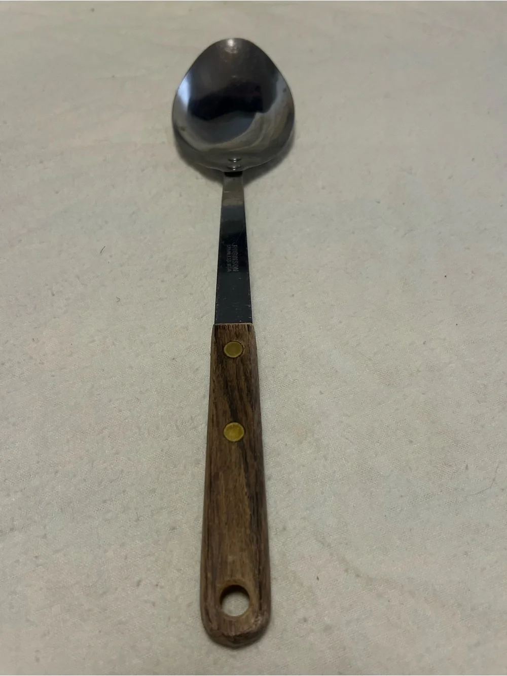 Robinson Vintage Serving Spoon with wood Handle 12